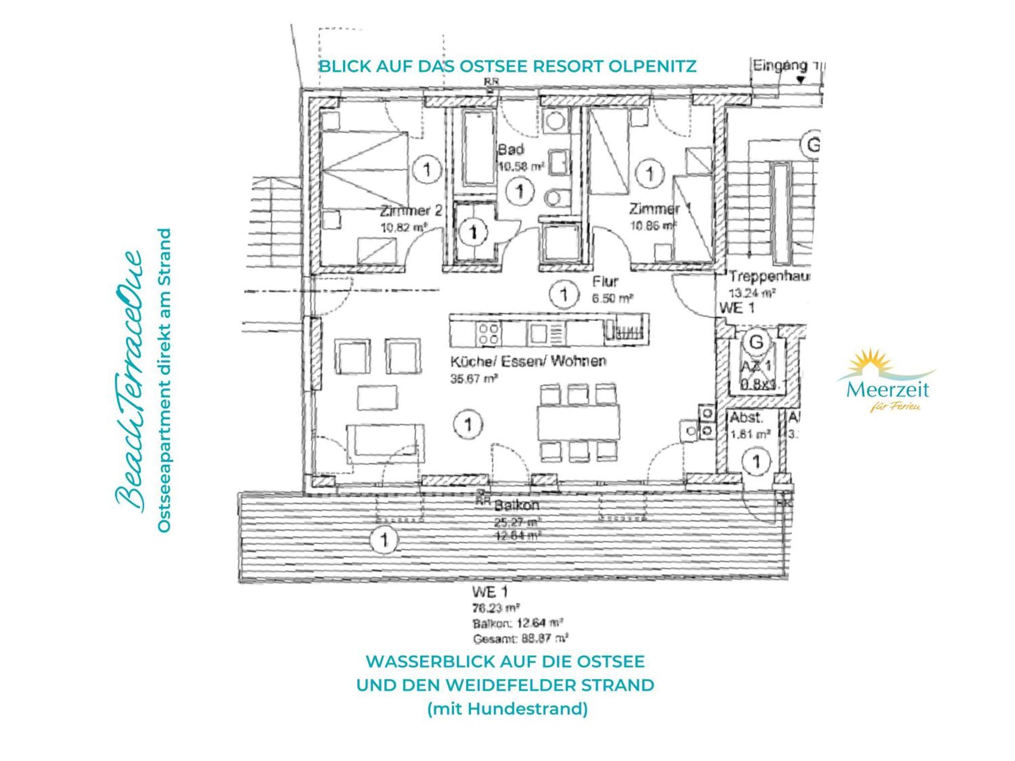 Beachterraceone - Eg, Meerblick, Terrasse, Kamin, Sauna Olpenitz Extérieur photo